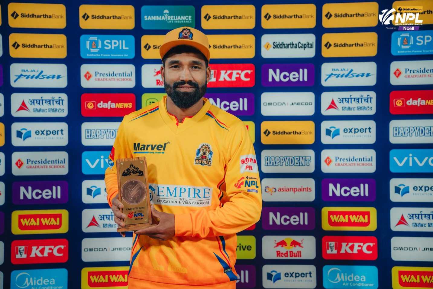 Sudurpashchim defeated Karnali Yaks by 45 runs