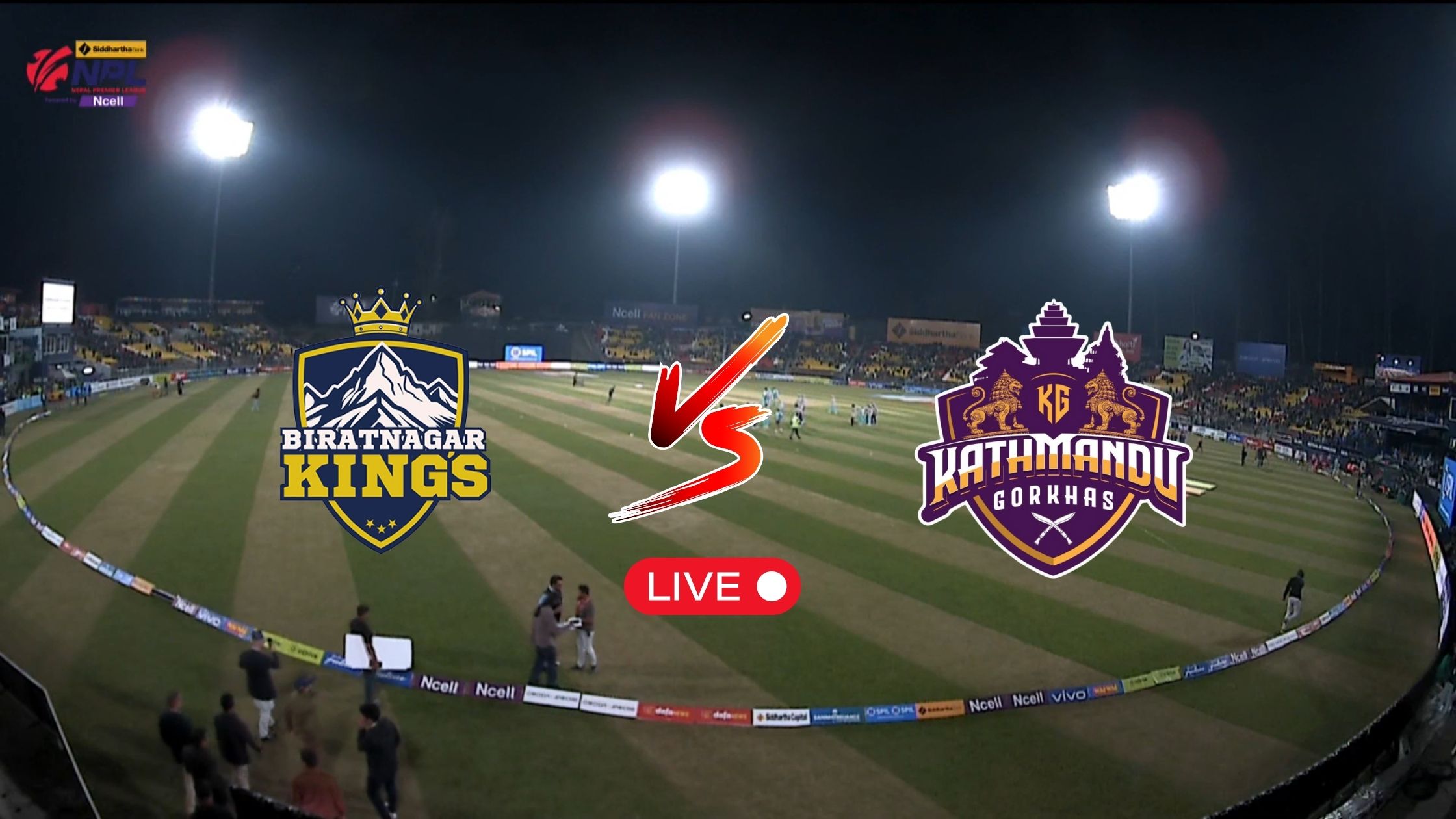Watch Biratnagar Kings Vs Kathmandu Gorkhas Match Live