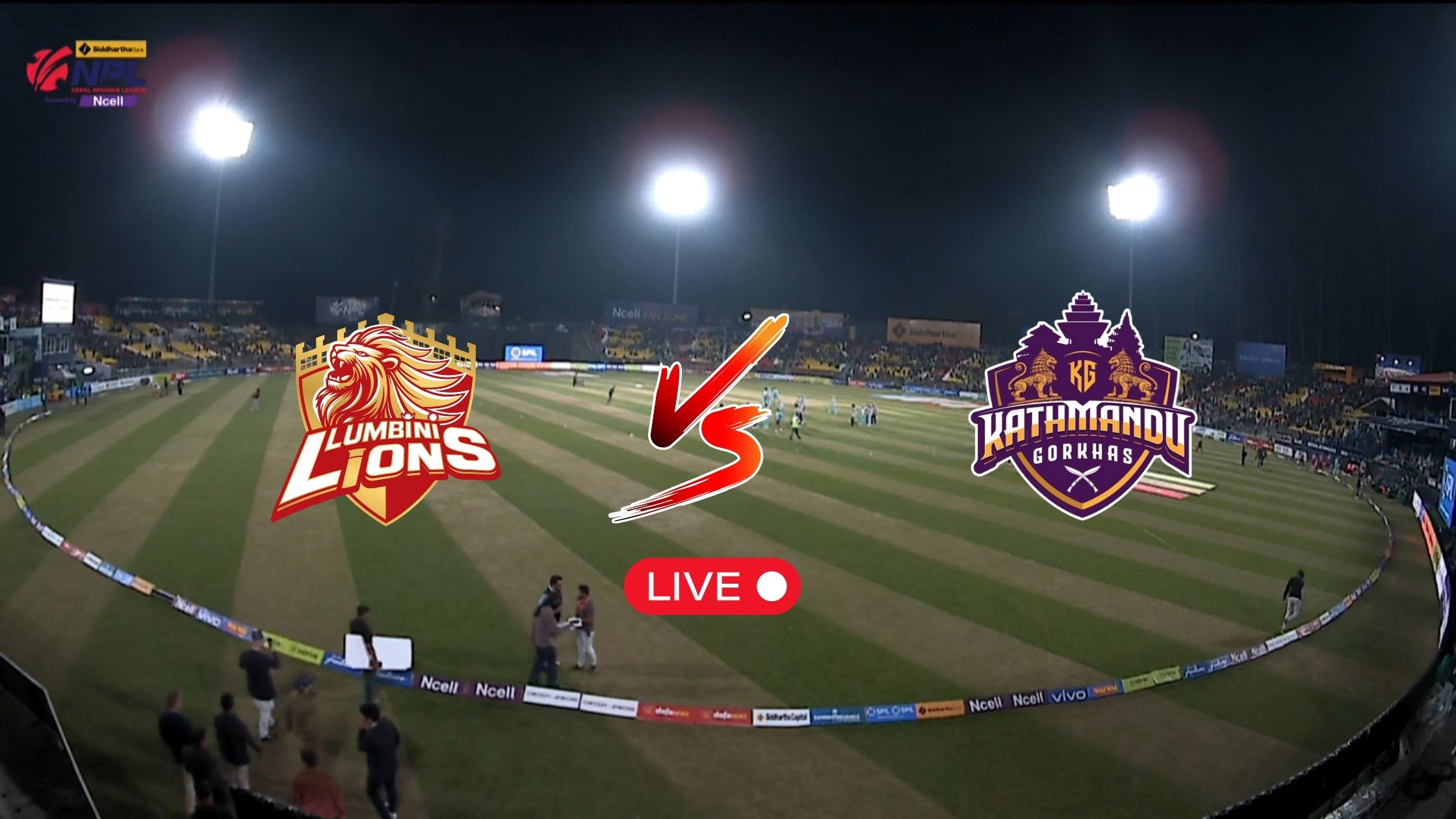 Watch Kathmandu Gorkhas Vs Lumbini Lions Live