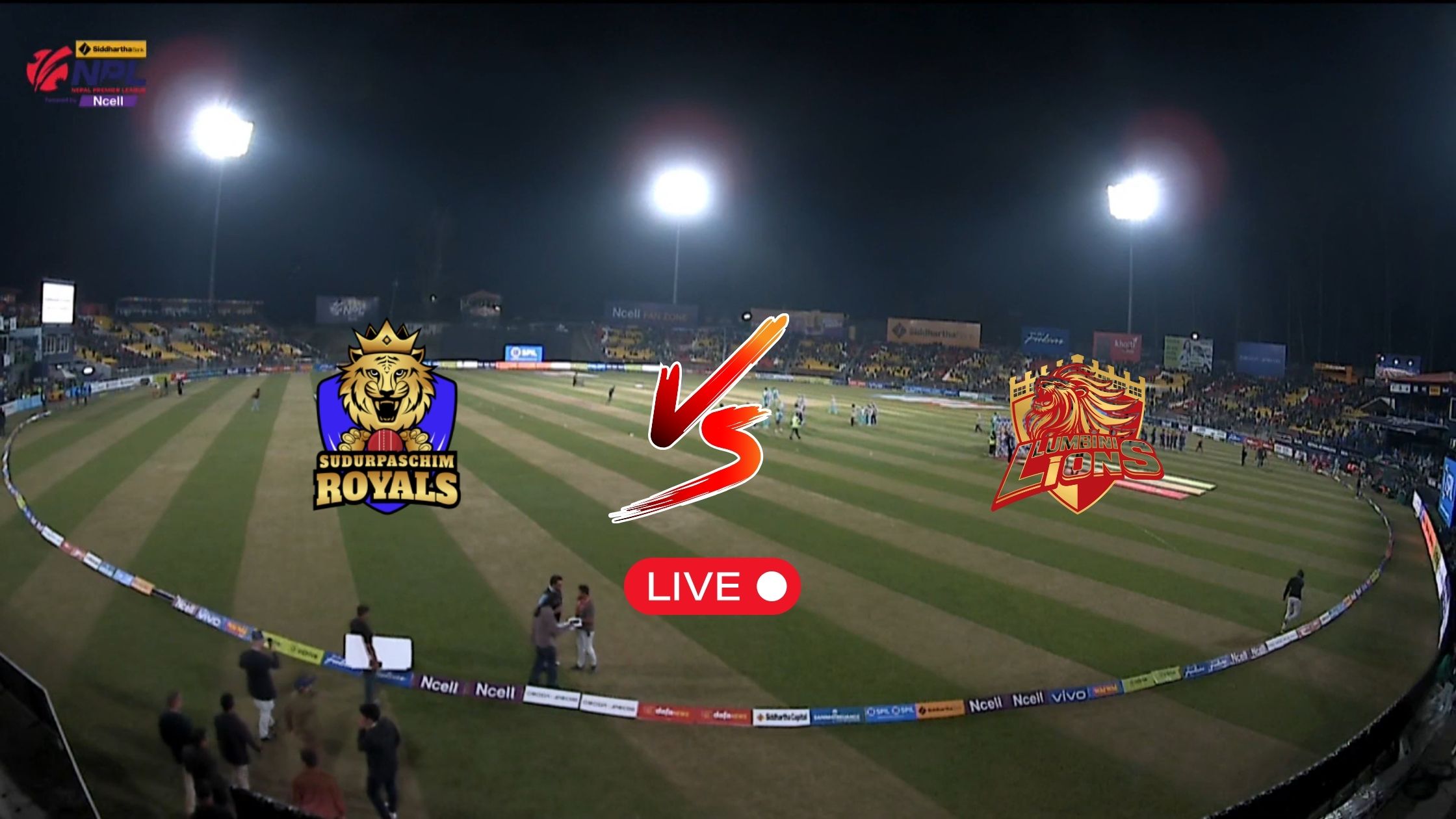 Watch Lumbini Lions Vs Sudurpaschim Royals Live